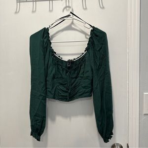 Forever 21 green top size small